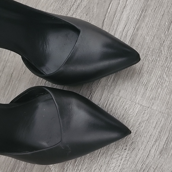 ALDO BLACK HIGH POINTED PUMPS  SEXY STILLETO ALDO HEELS /RED BOTTOMS/CLOSED PUMP - Picture 5 of 10